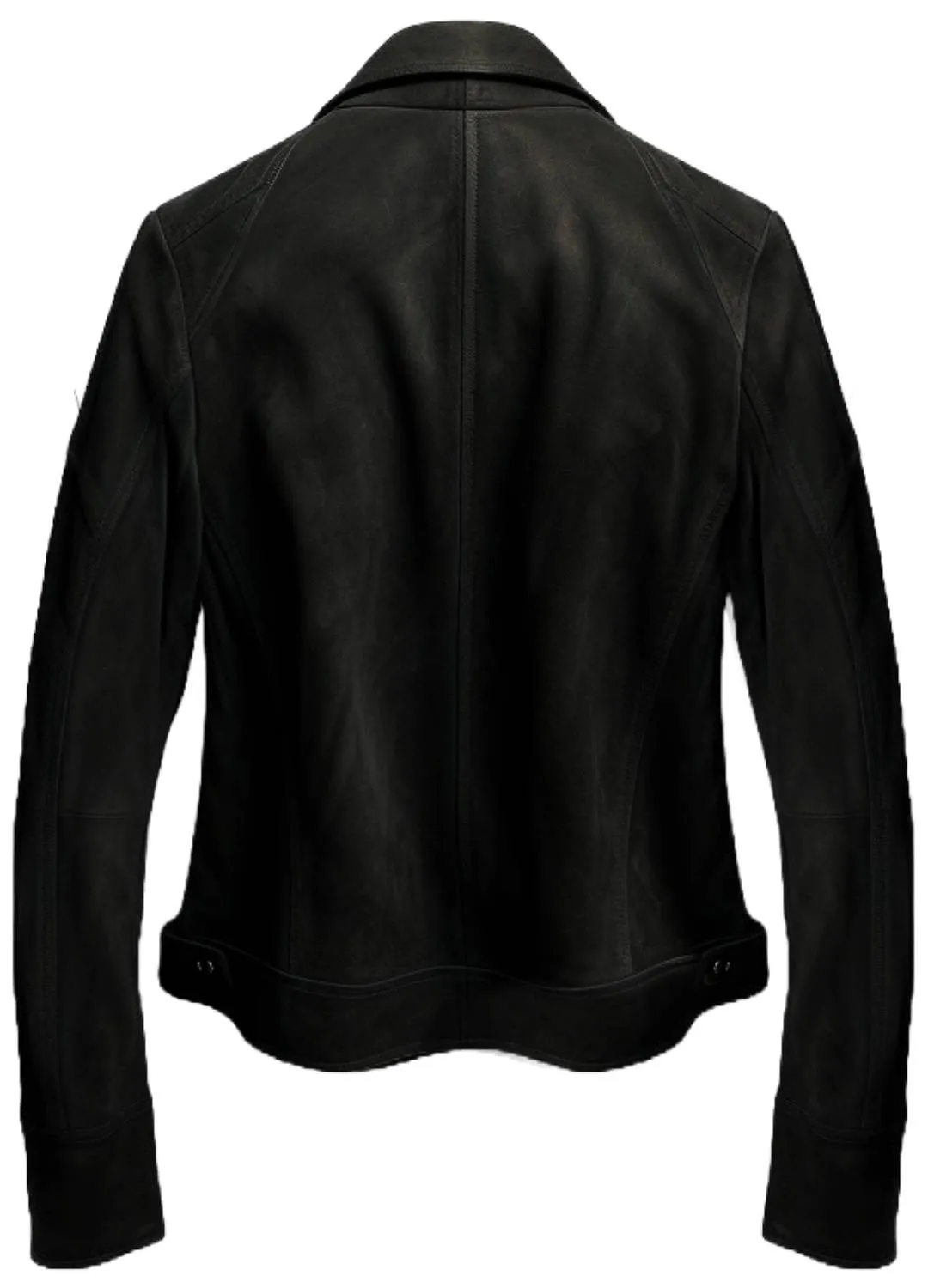 Men Black Suede Leather Jacket - Suede Black Jacket