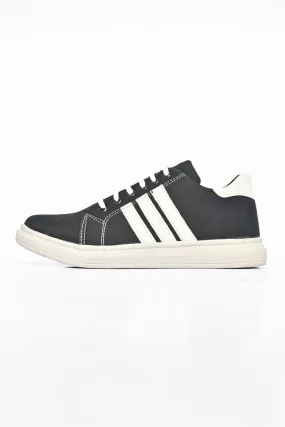 MR Men's Stripe Style Lace-up Sneaker Shoes
