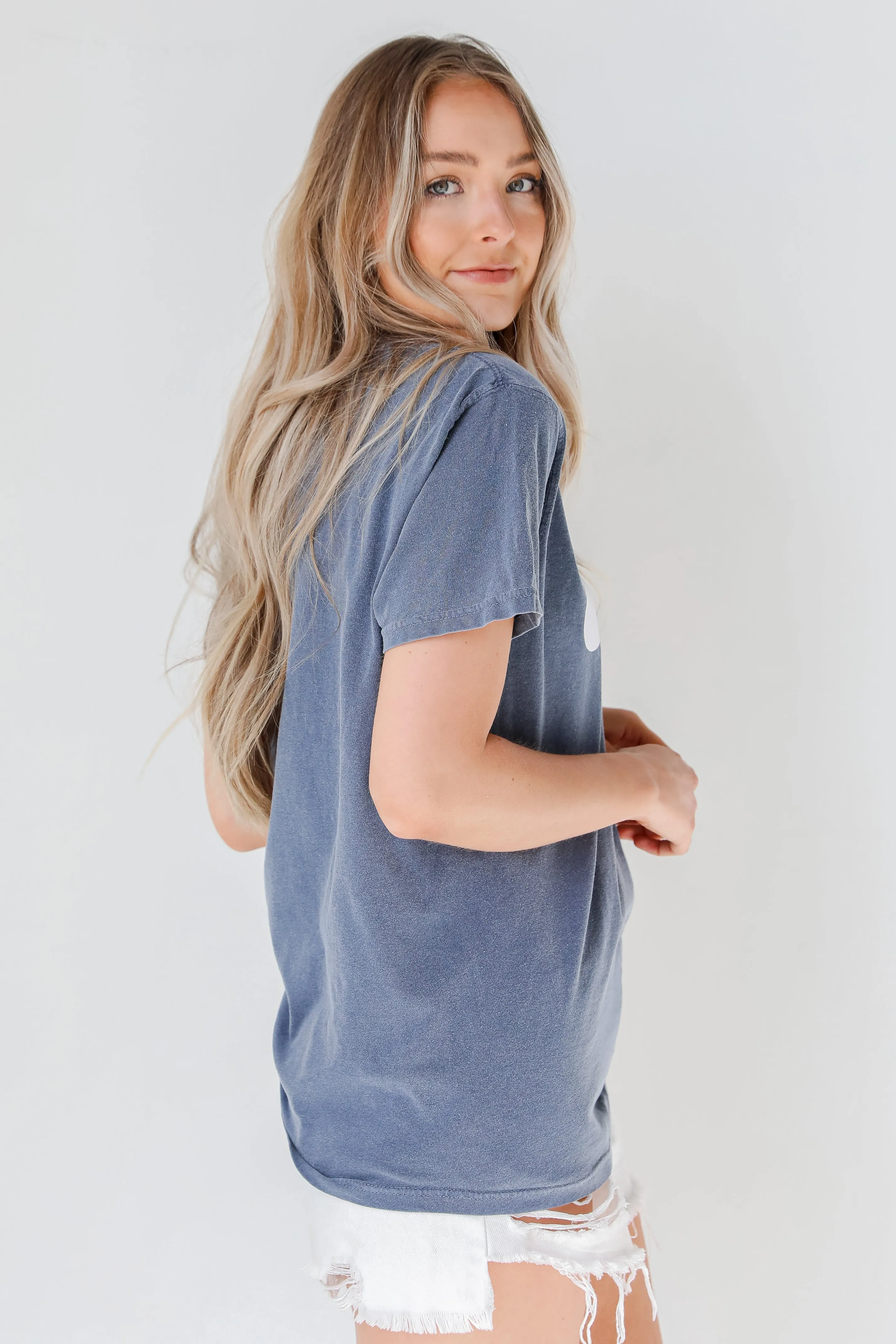 Navy Atlanta Baseball Tee