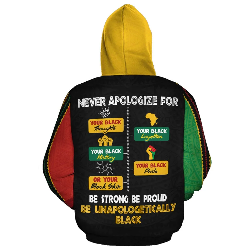 Never Apologize For Your Pride All-over Hoodie And Joggers Set