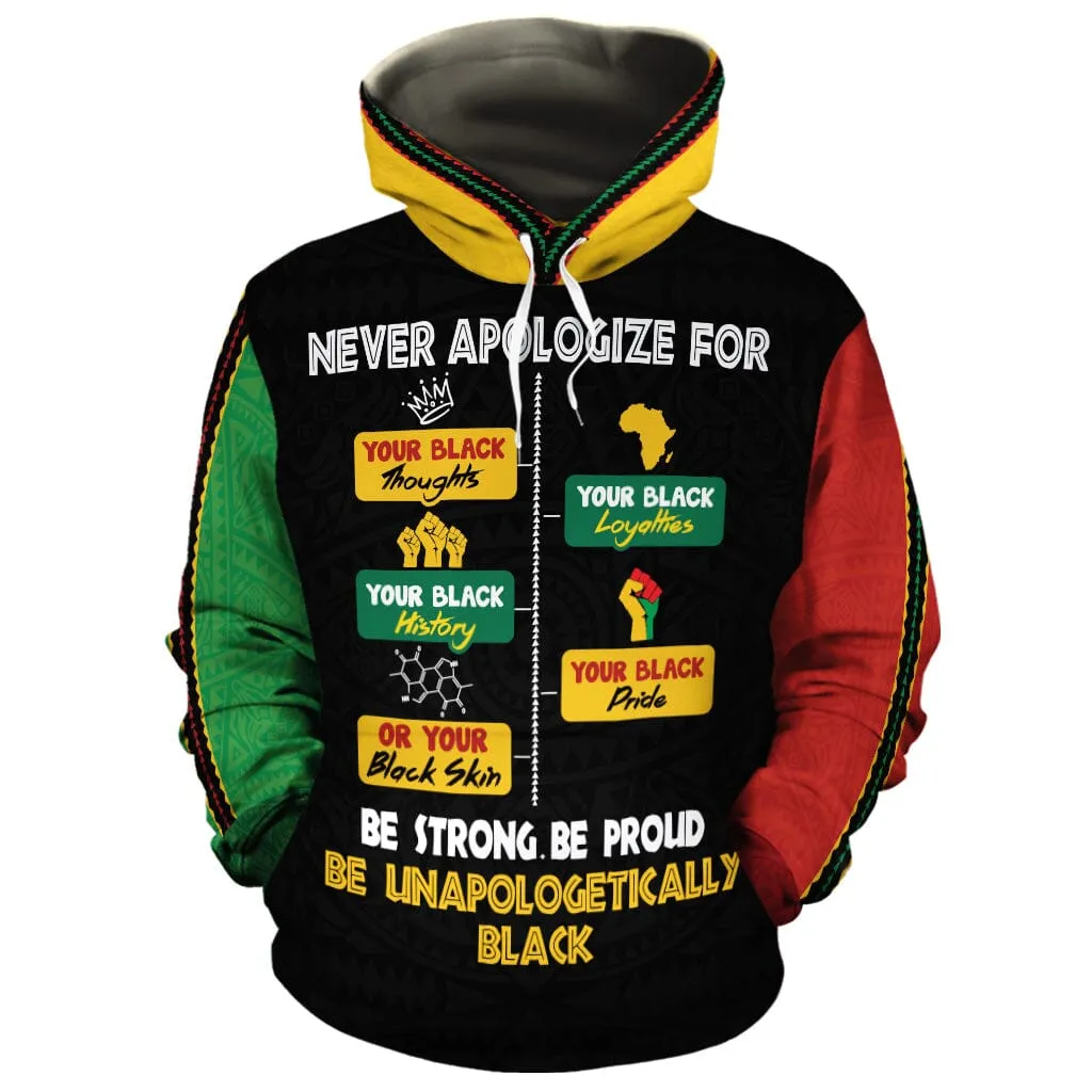 Never Apologize For Your Pride All-over Hoodie And Joggers Set