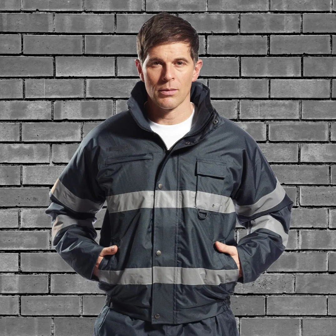 PORTWEST® Iona lite Reflective Waterproof Bomber Jacket - US434