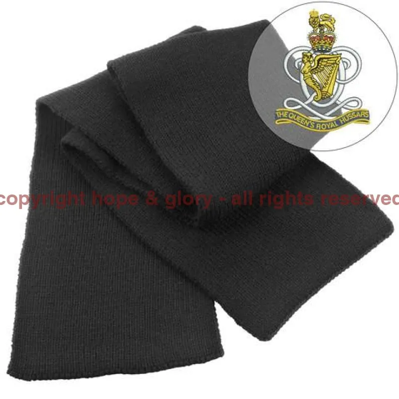 Queens Royal Hussars Heavy Knit Scarf
