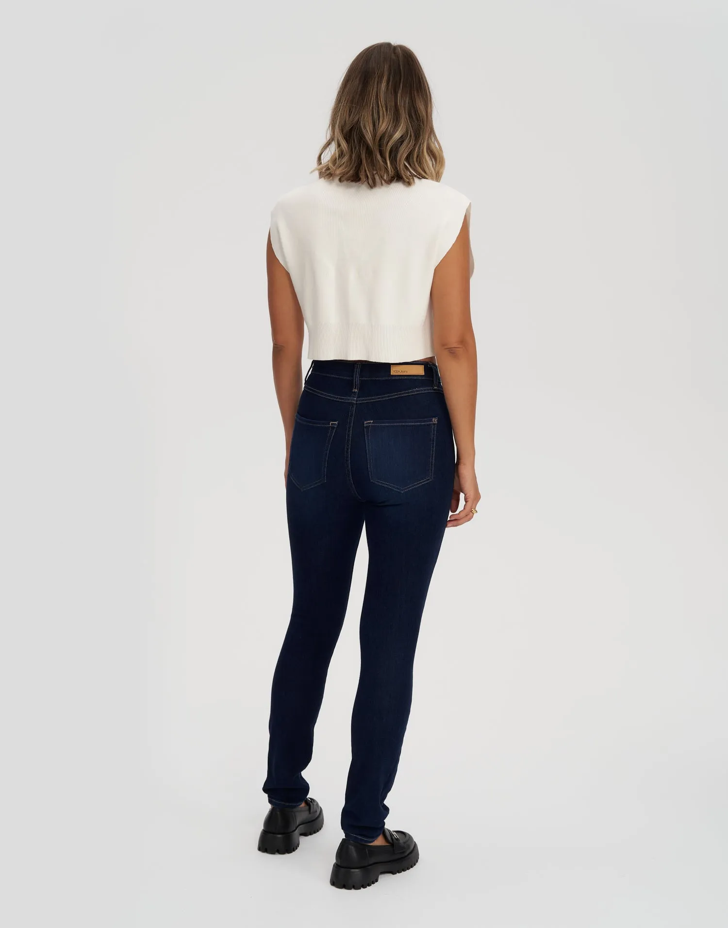 RACHEL SKINNY JEANS / 30" DARK INDIE