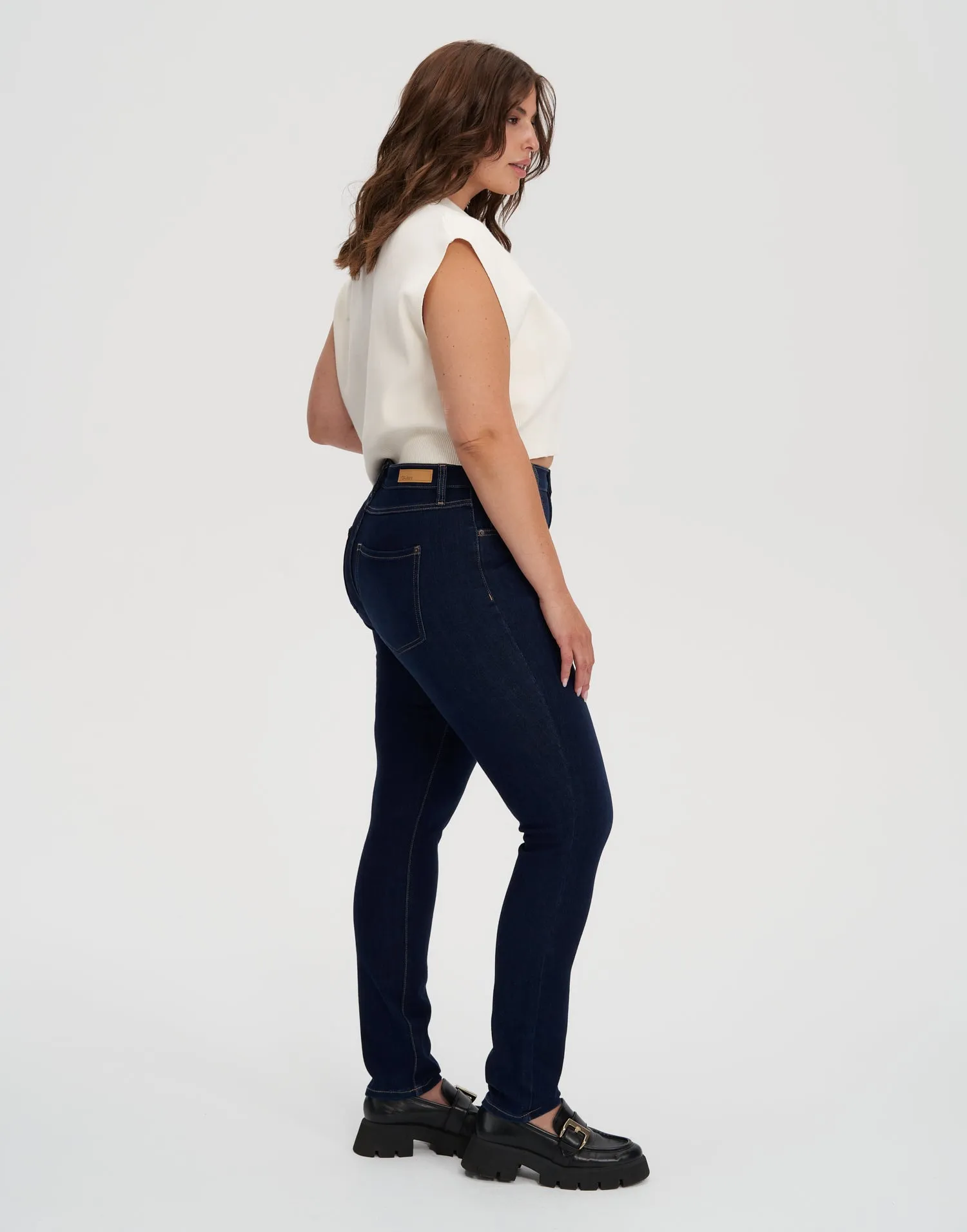 RACHEL SKINNY JEANS / 30" DARK INDIE