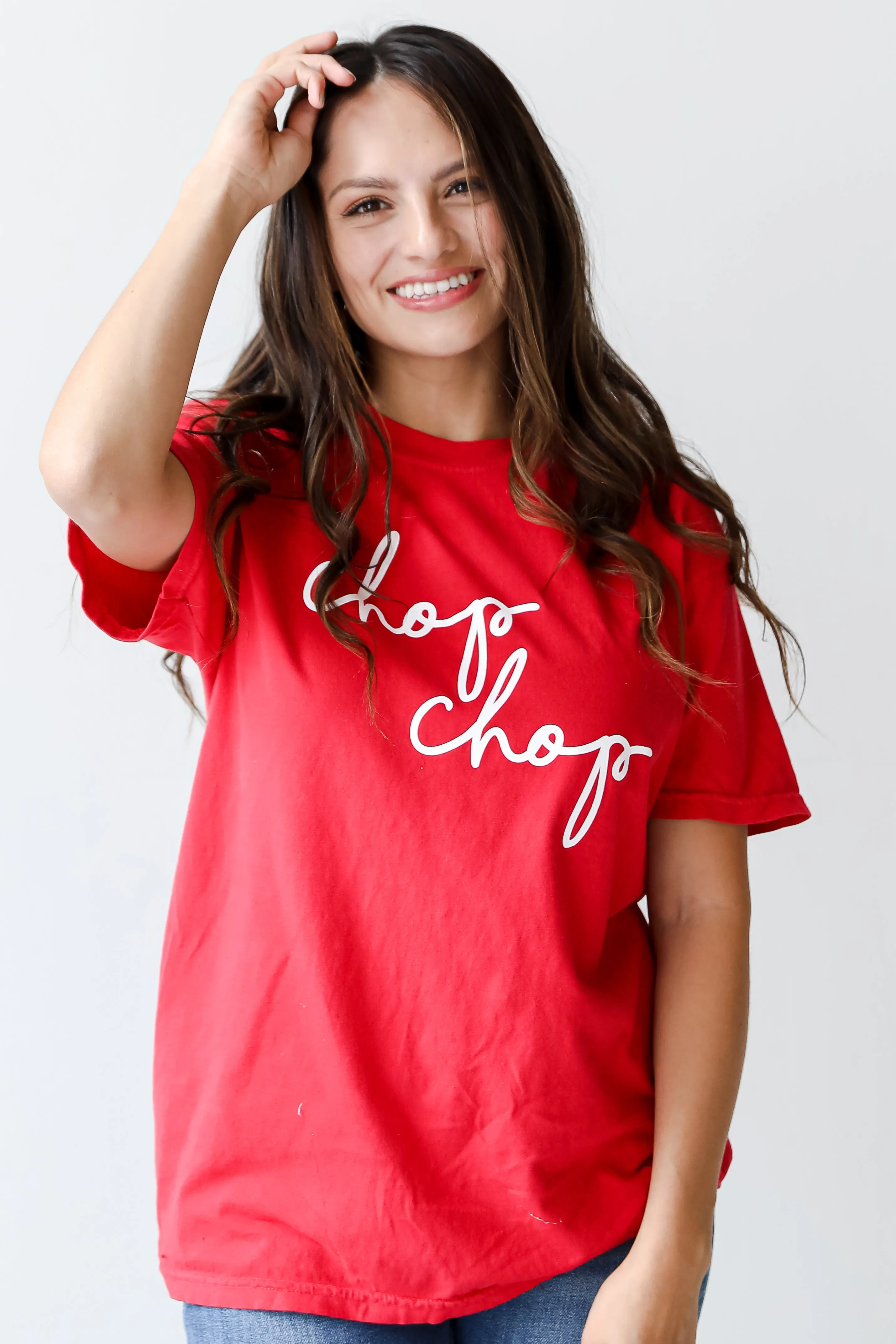 Red Chop Chop Graphic Tee