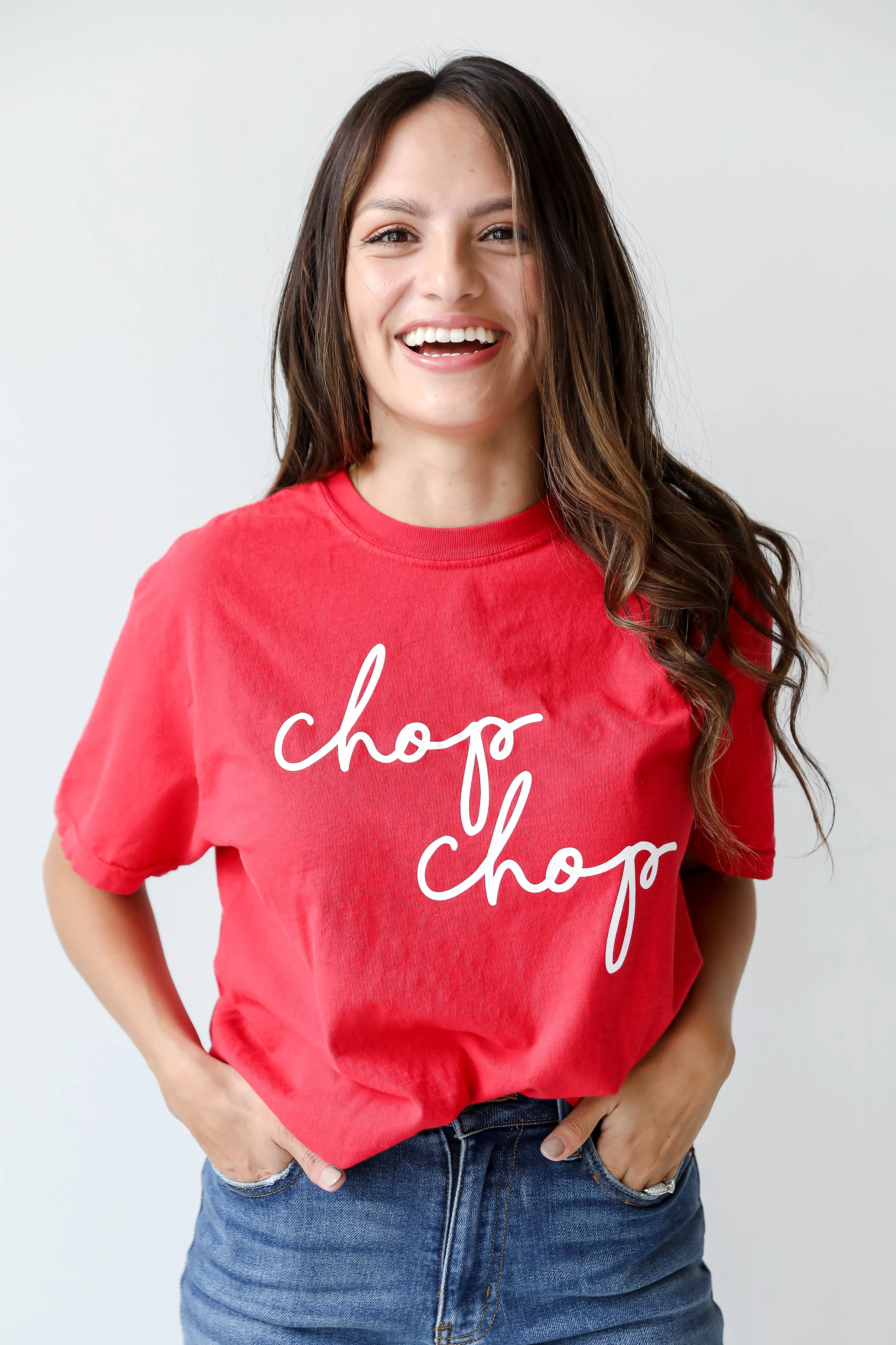 Red Chop Chop Graphic Tee