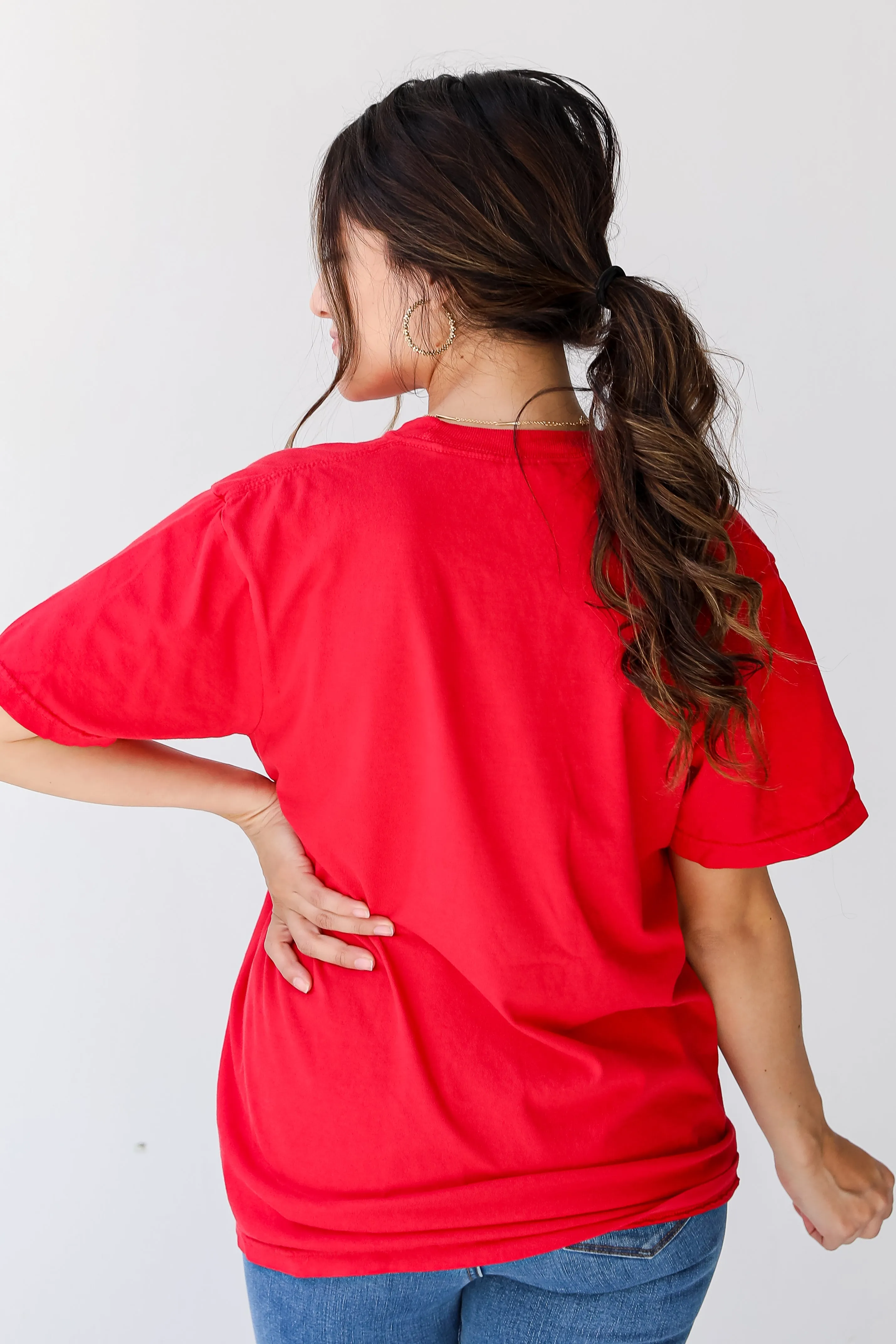 Red Georgia Football Tee