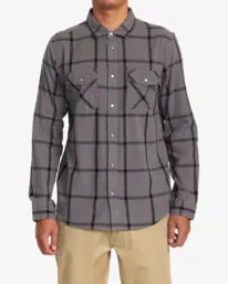 RVCA Neps Long Sleeve Shirt - Smoke