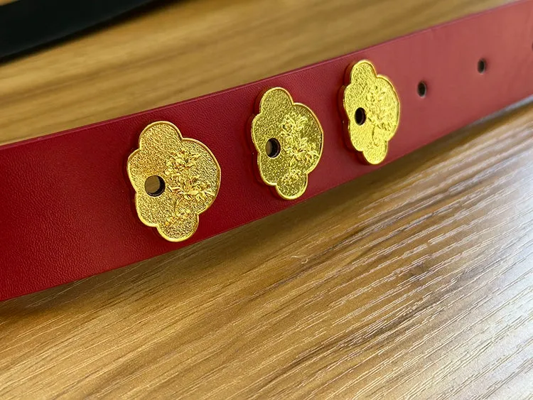 Shuang Kou 双扣 Double Buckle Song Dynasty Unisex Two Panel Belt