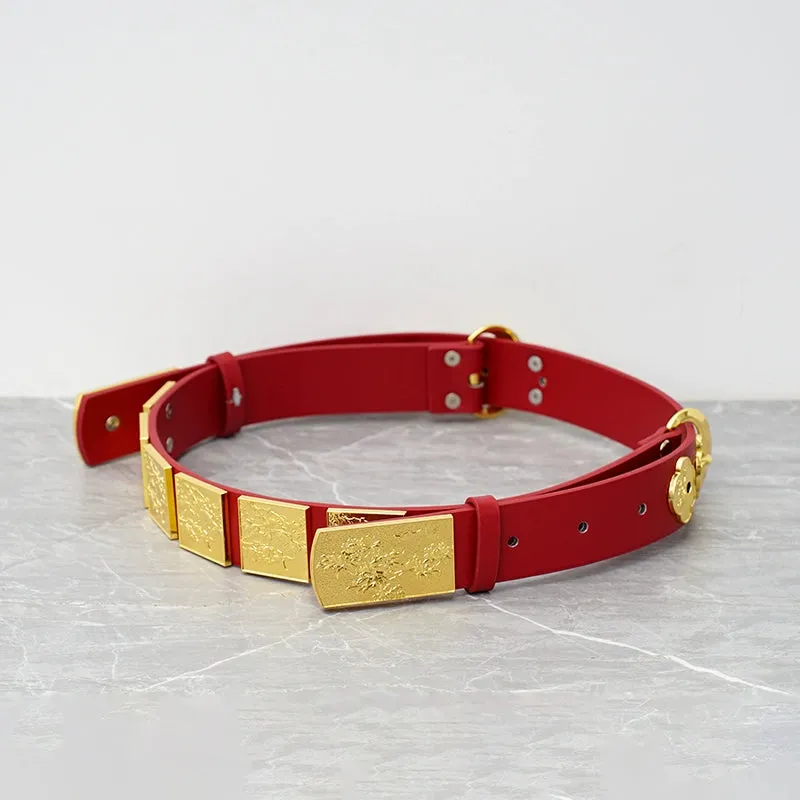 Shuang Kou 双扣 Double Buckle Song Dynasty Unisex Two Panel Belt