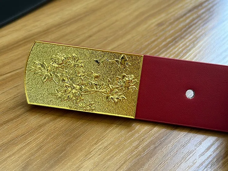 Shuang Kou 双扣 Double Buckle Song Dynasty Unisex Two Panel Belt