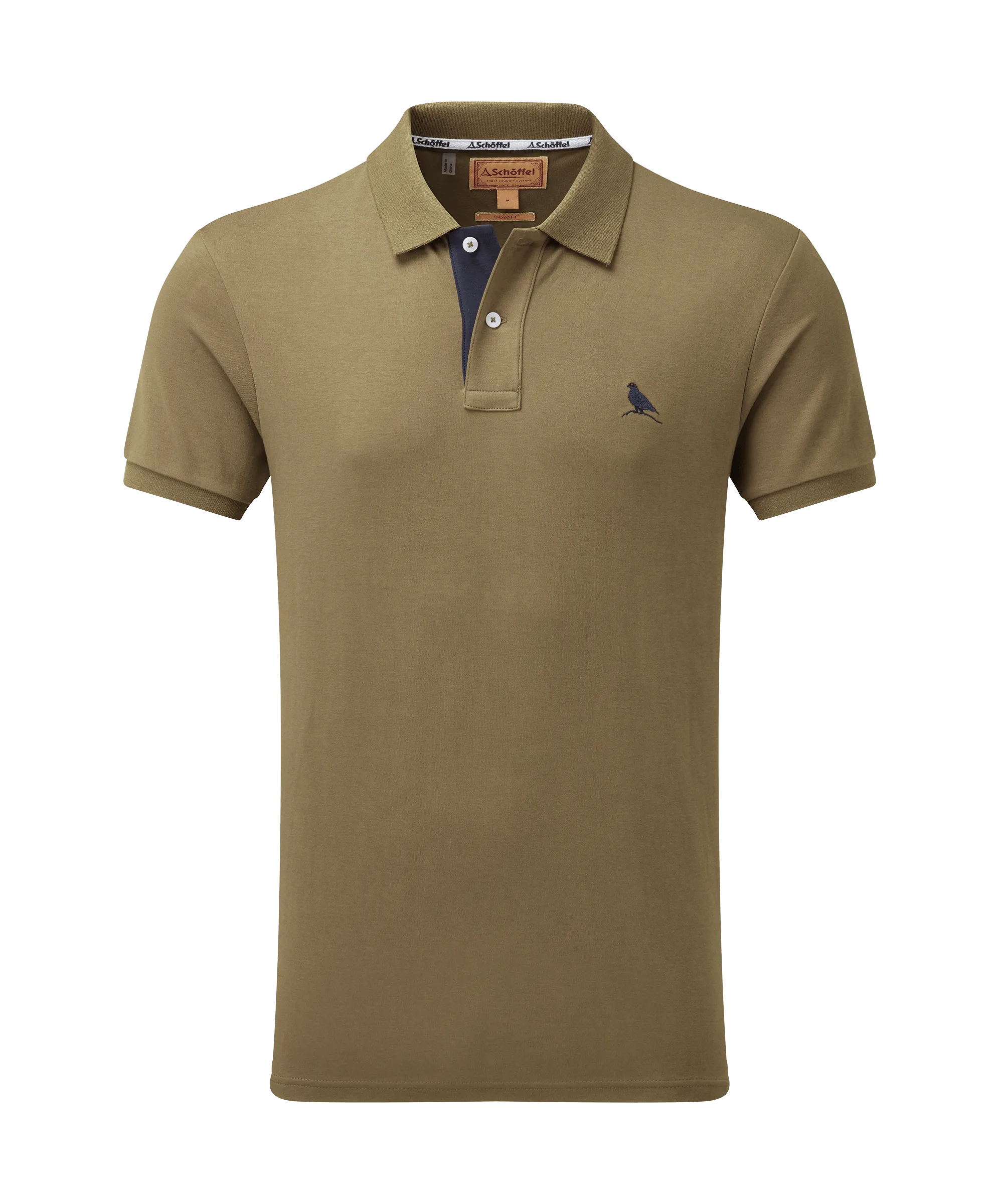 St Ives Jersey Polo Shirt - Dark Khaki Green
