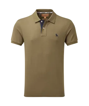 St Ives Jersey Polo Shirt - Dark Khaki Green