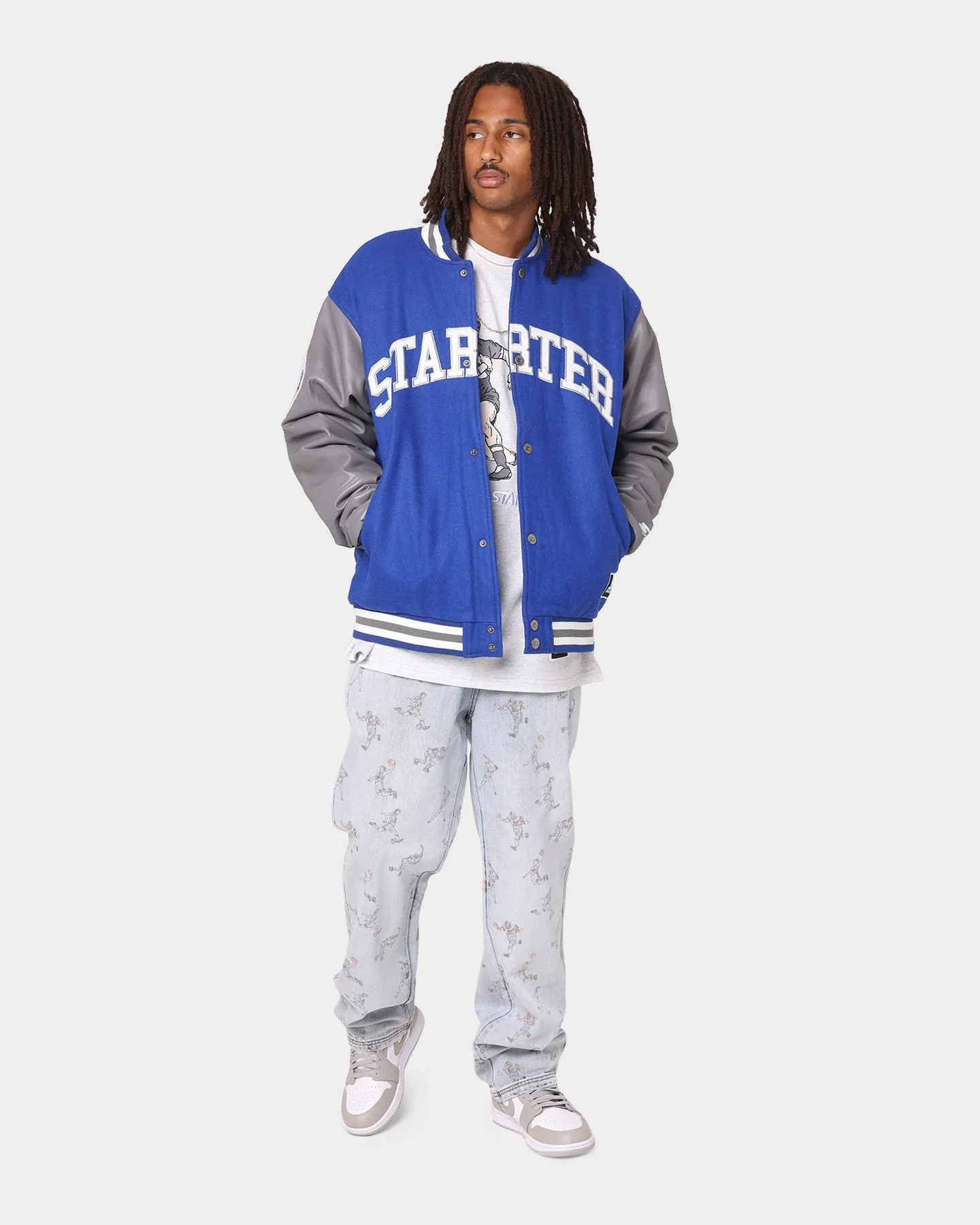 Starter Arch Varsity Jacket Blue