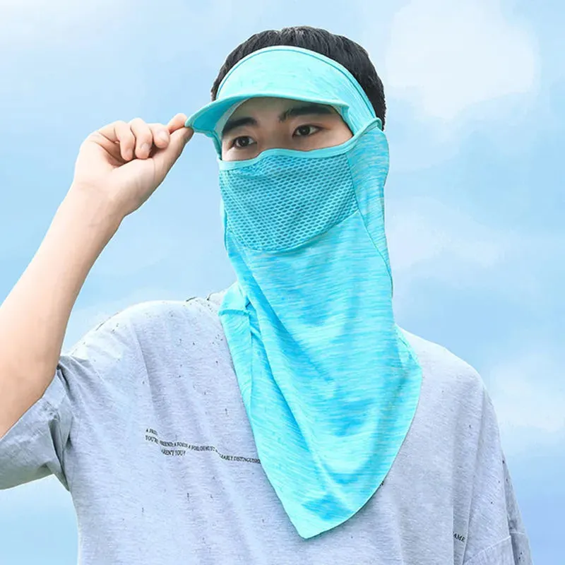 Summer Sun Protection Cycling Cap Sport Fishing Balaclava Men Women Bicycle Motorcycle Helmet Liner Sun Visor Hat