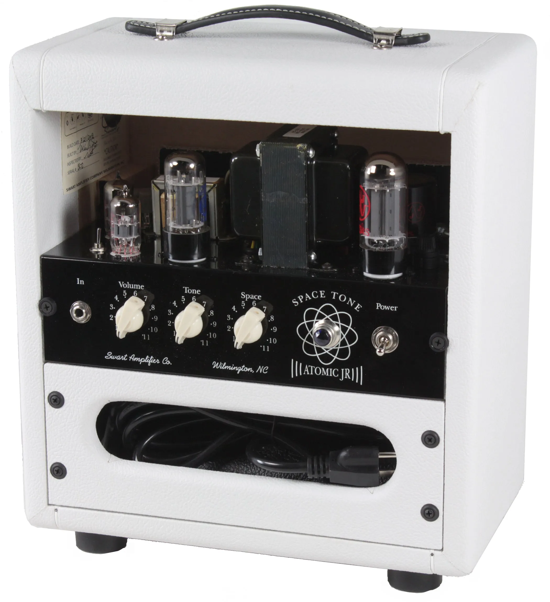 Swart Space Tone Atomic Jr Amp, White