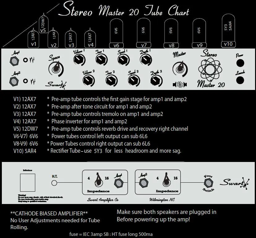 Swart Stereo Master 20 Head, Dark Tweed