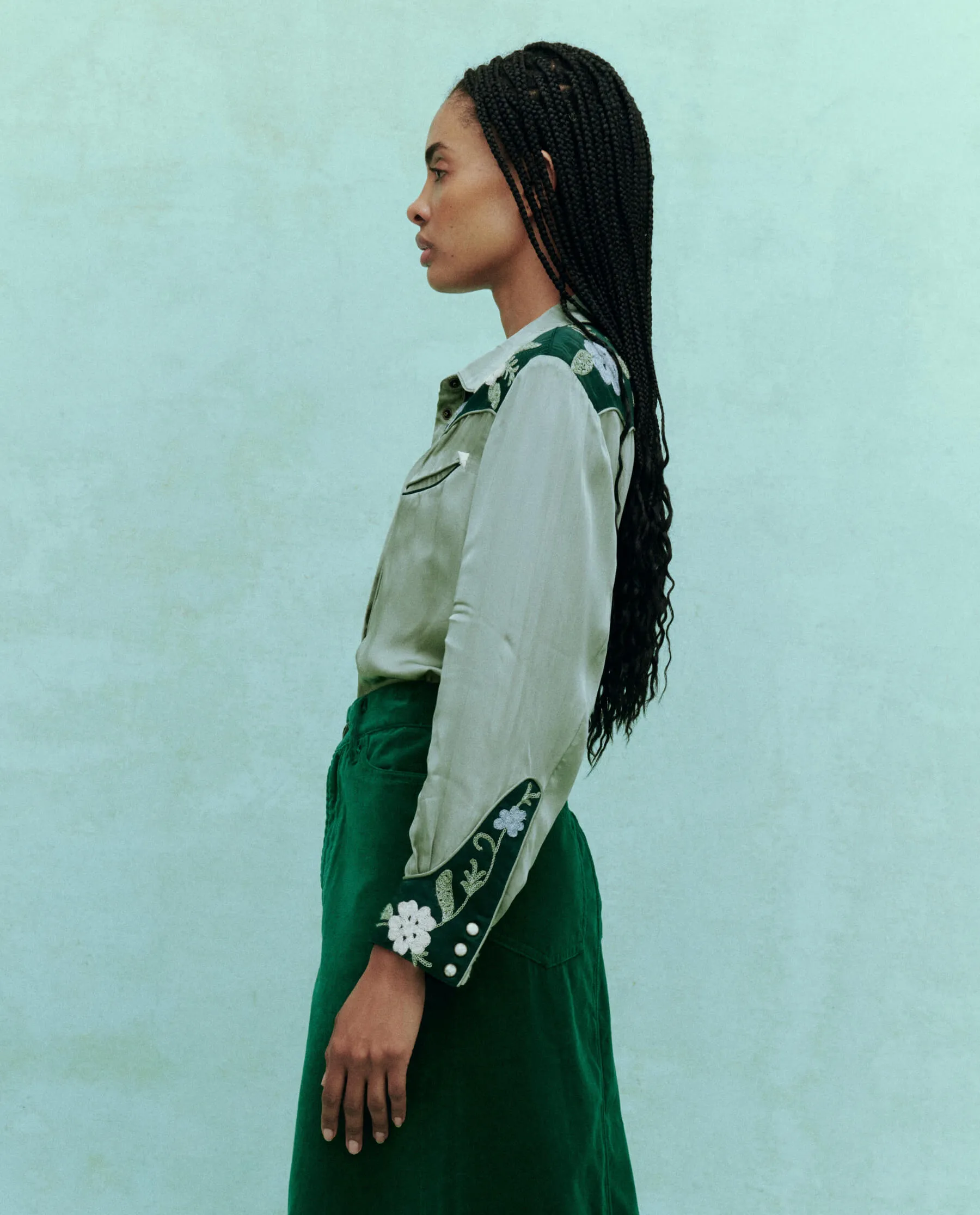 The Western Heritage Shirt. -- Dried Sage