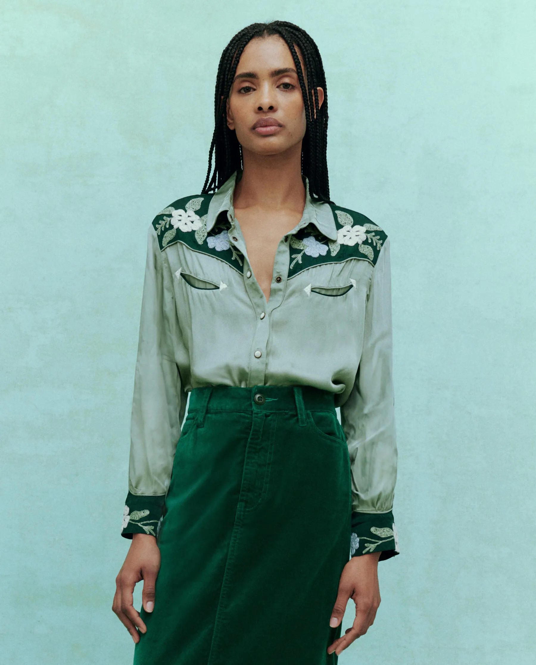 The Western Heritage Shirt. -- Dried Sage