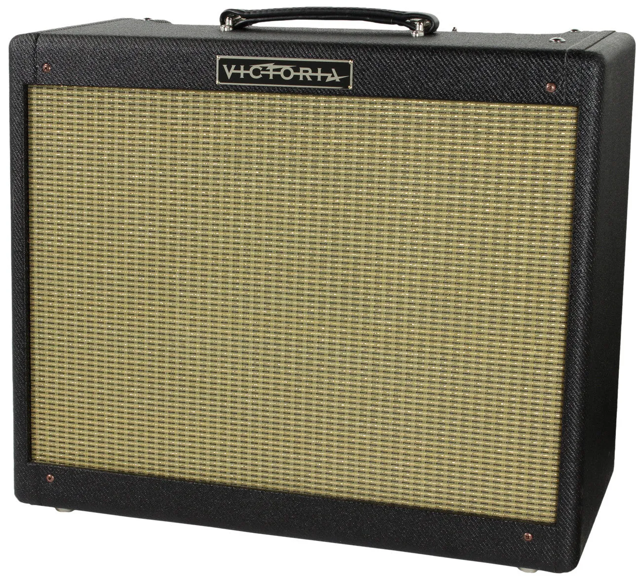 Victoria Amplifier Victoriette 6V6 1x12 Combo, Black Tweed, Half Power Switch