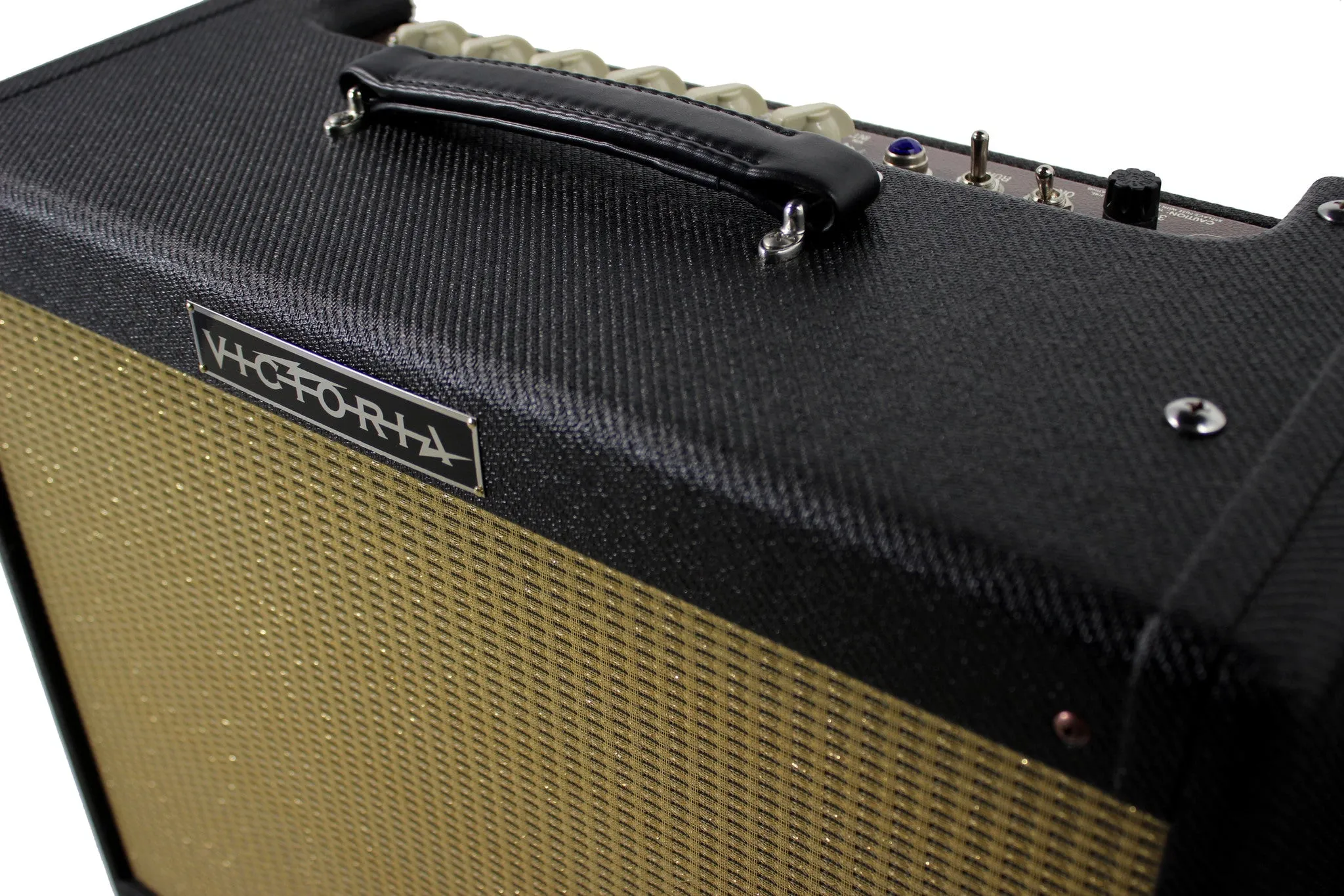Victoria Amplifier Victoriette 6V6 1x12 Combo, Black Tweed, Half Power Switch