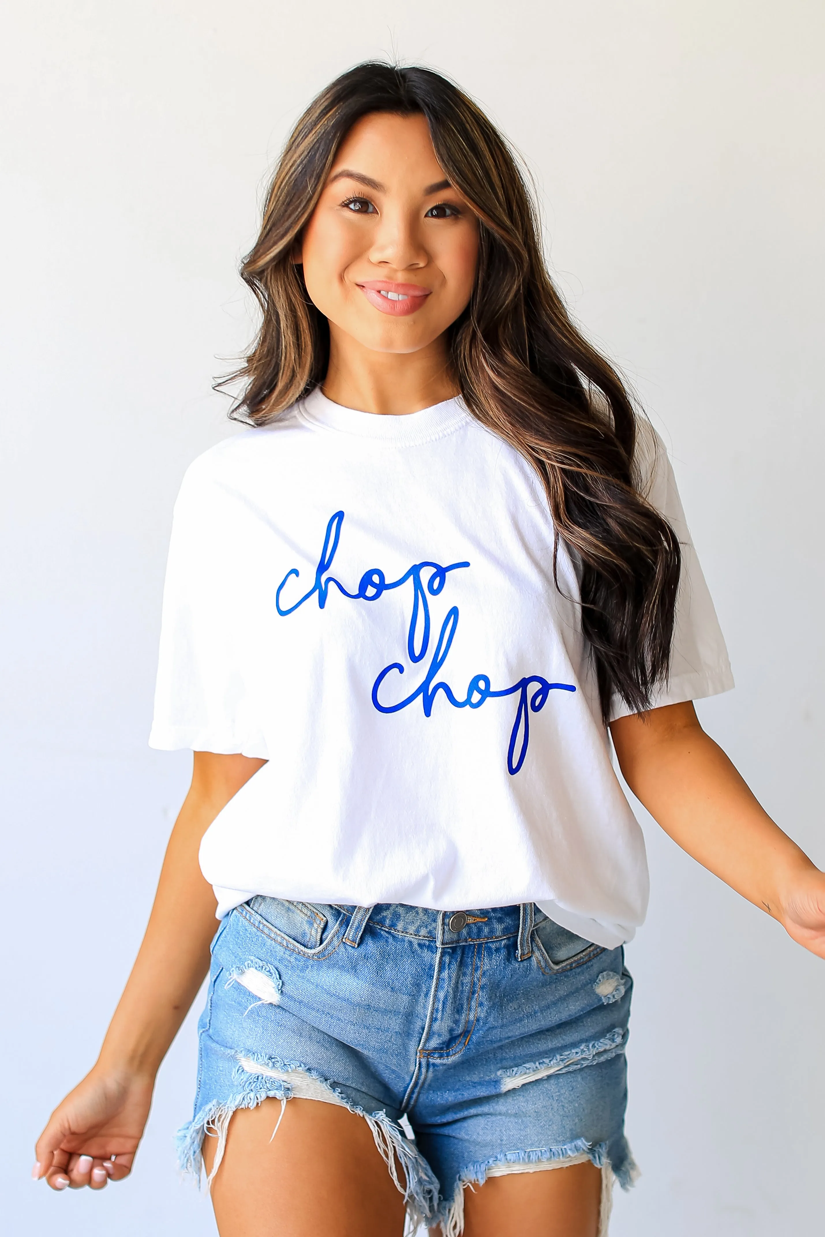 White Chop Chop Tee