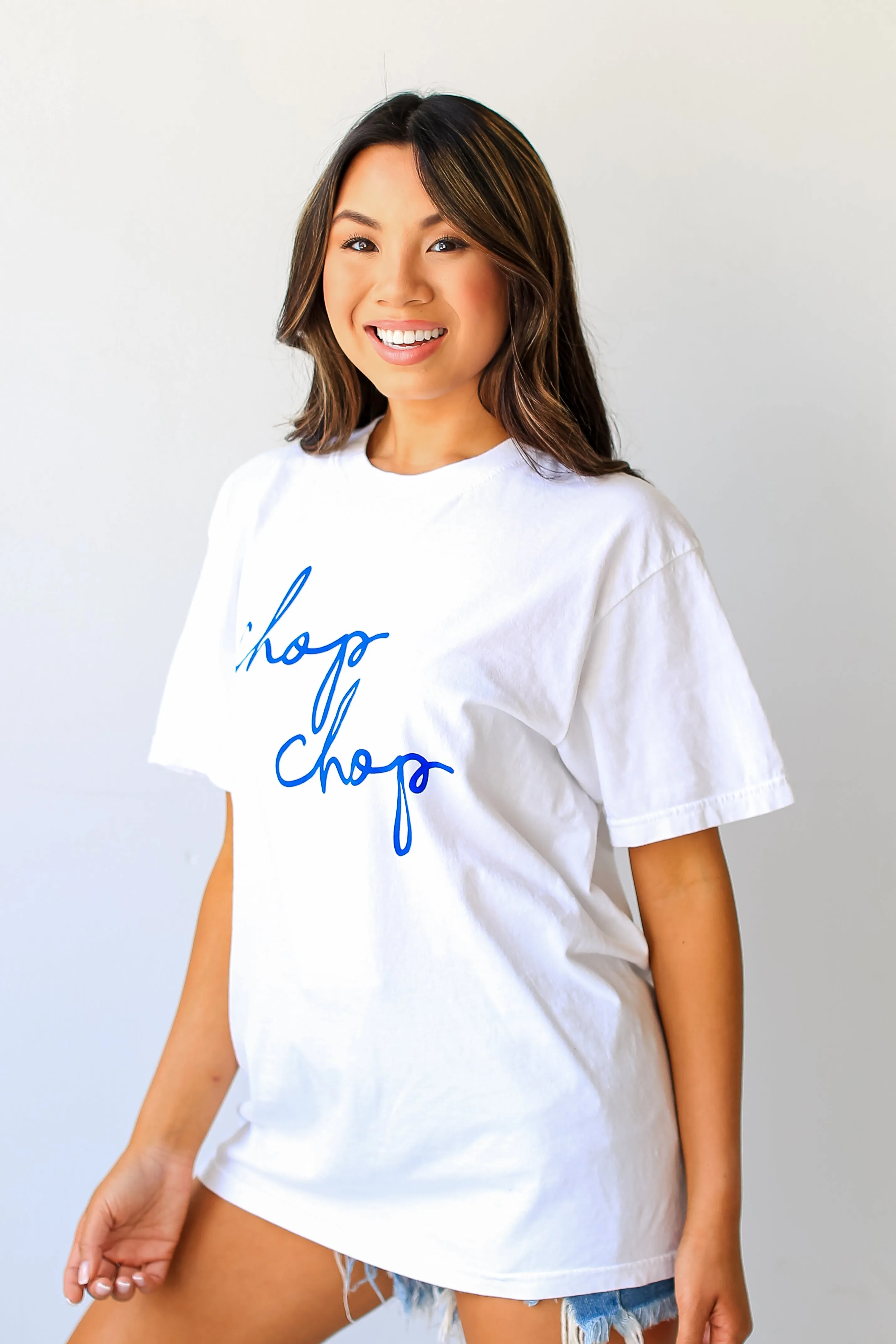 White Chop Chop Tee