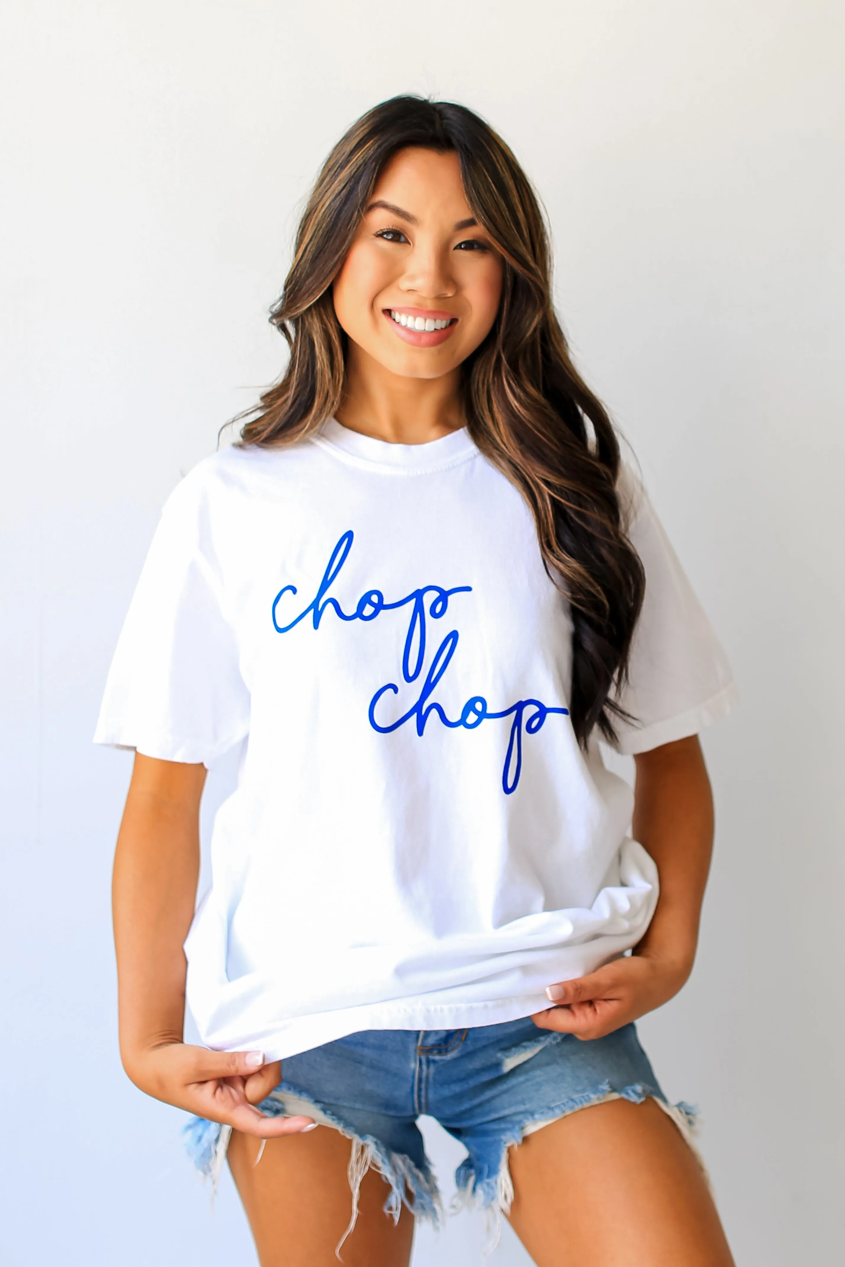 White Chop Chop Tee