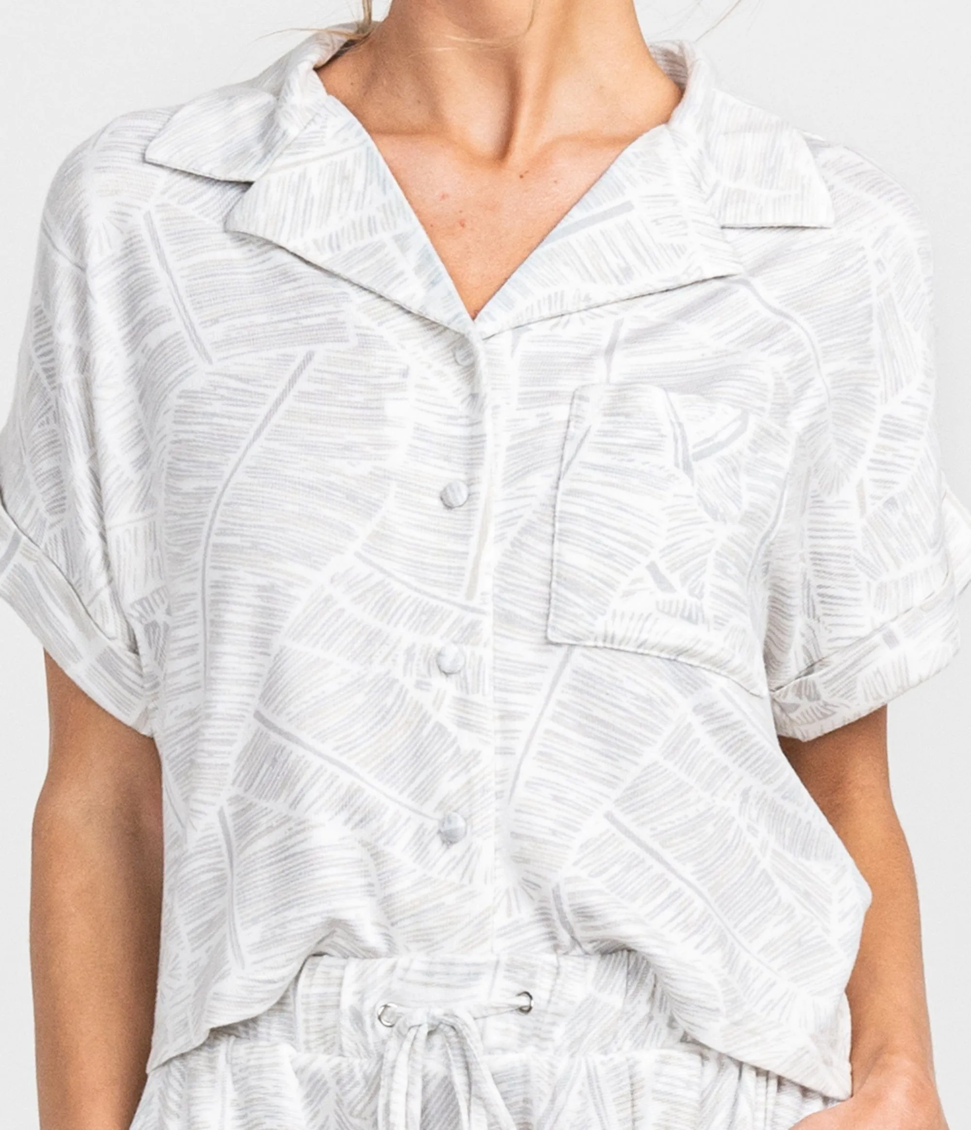 Wildest Dreams Boxy Top - Palm Beach